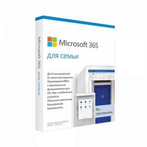 Офисная программа Microsoft 365 Family AllLng Sub PK Lic 1YR Online CEE C2R NR