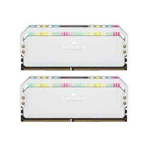 Модуль памяти Corsair DOMINATOR PLATINUM RGB 32 GB (2x16 GB) DDR5 DRAM 6200 МГц C36 — white