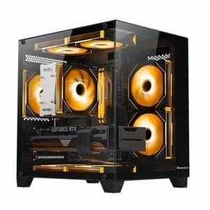 Кейс Huntkey S900 Aquiarium Micro Black (No Fan)